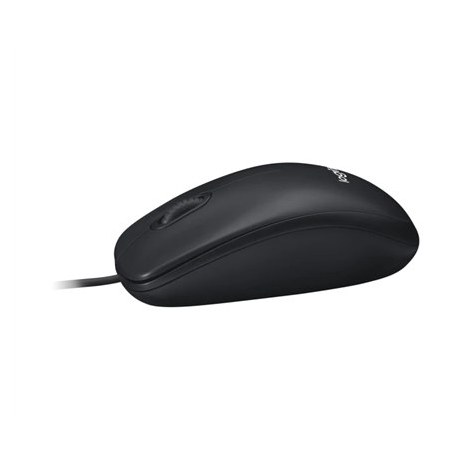 Logitech | Mouse | M100 | Optical | Optical mouse | Wired | Black - 4